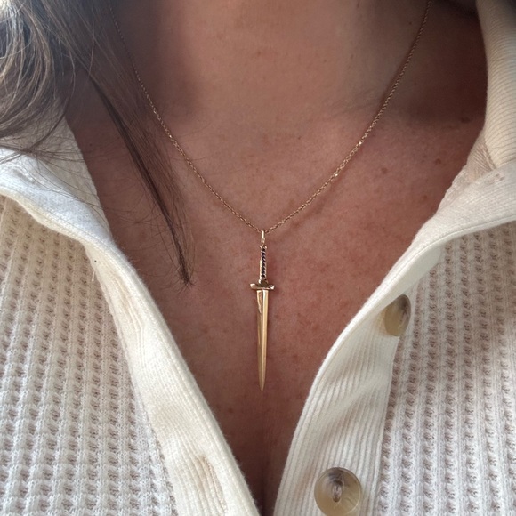 DRU. Jewelry Large Dagger Pendant - Picture 5 of 12